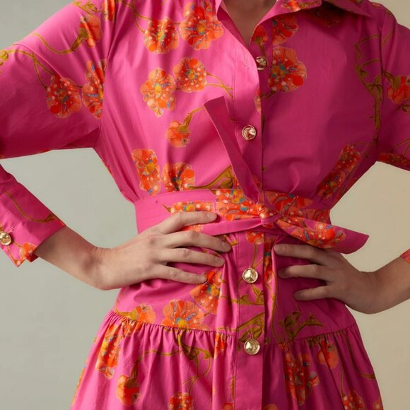 Cynthia Rowley Perennial Shirt Dress - Picture 2 of 4